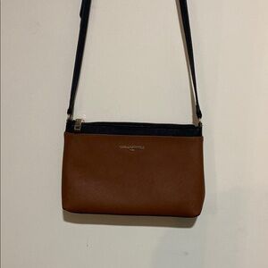 Karl Lagerfeld Brown and Black Crossbody Bag